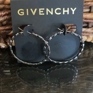 BOGO purchase Givenchy black fire hoop earrings.
